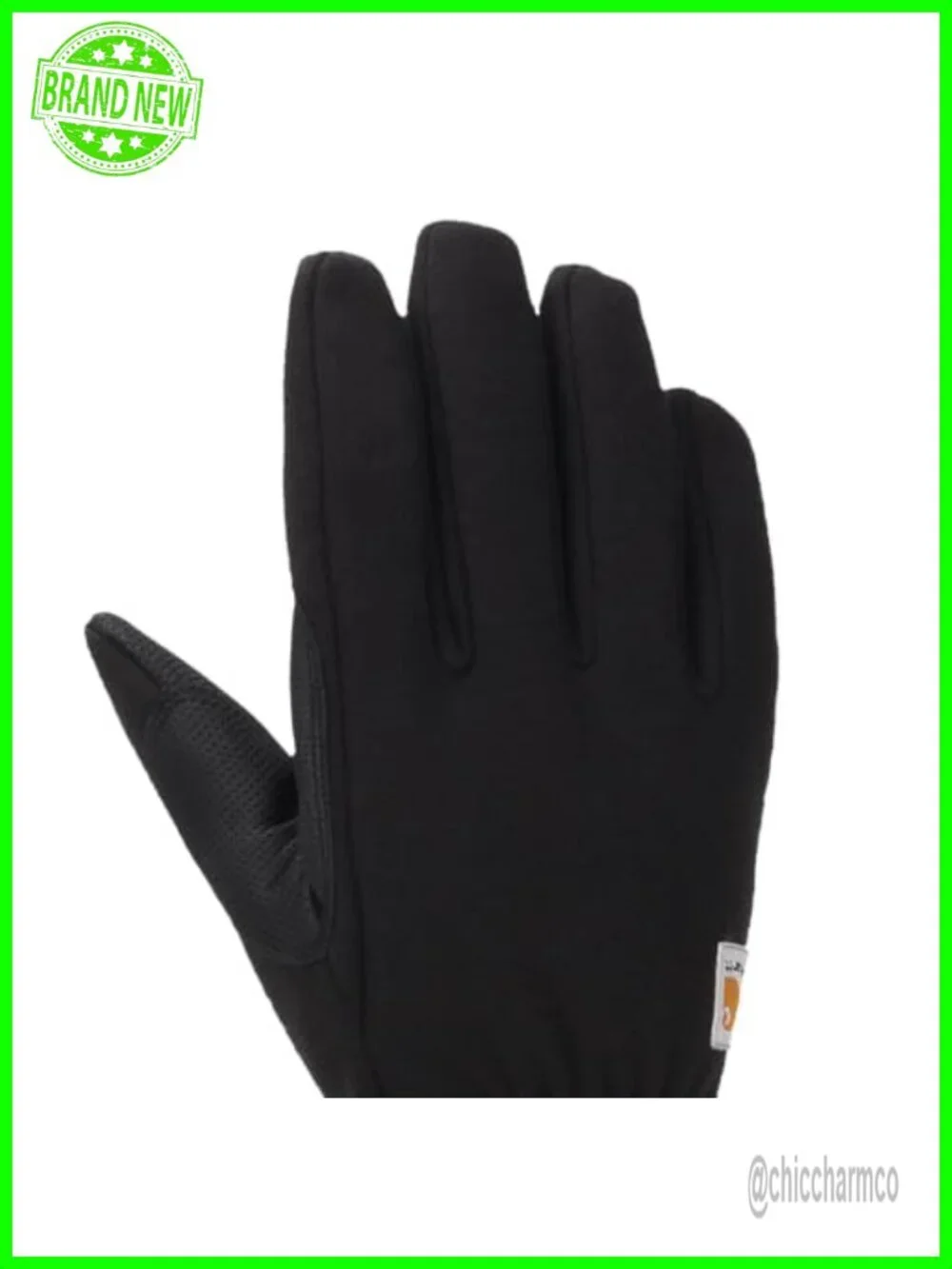 Wind Resistant Fleece Work Gloves with Touch Screen Compatible Palm and Thumb